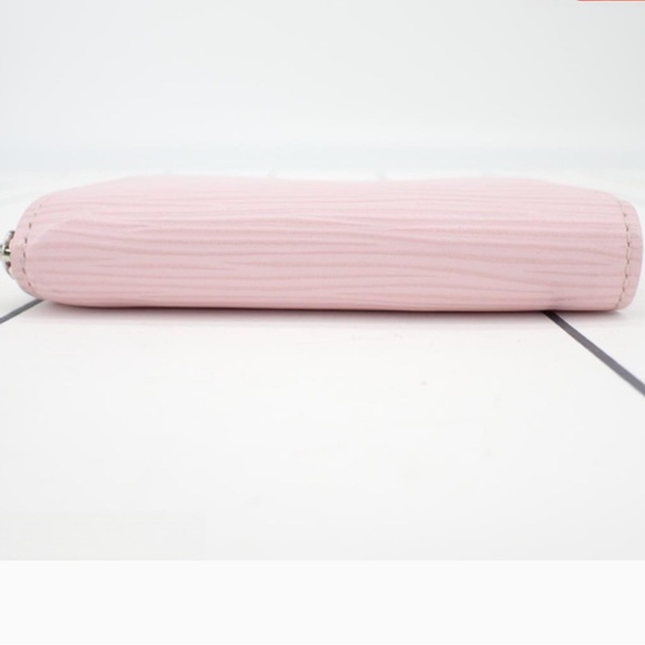 Authentic Louis Vuitton Pink Epi Compact Zip Around Zippy Coin/Card Wallet - Picture 3 of 9
